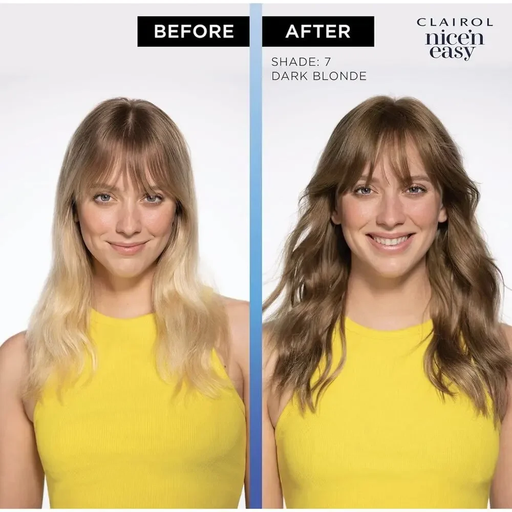 Clairol Nice'n Easy Permanent Hair Color 4G Dark Golden Brown, Pack of 3